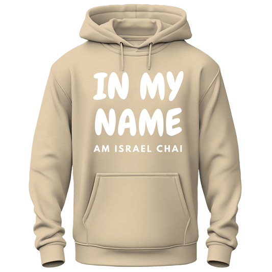 In My Name Am Israel Chai Hoodie