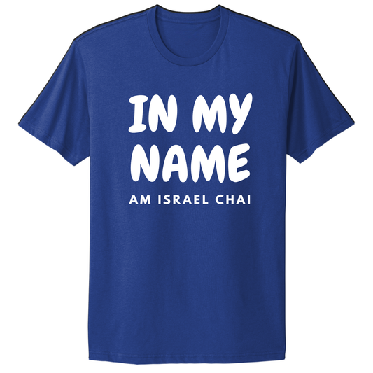 In My Name Am Israel Chai T-shirt