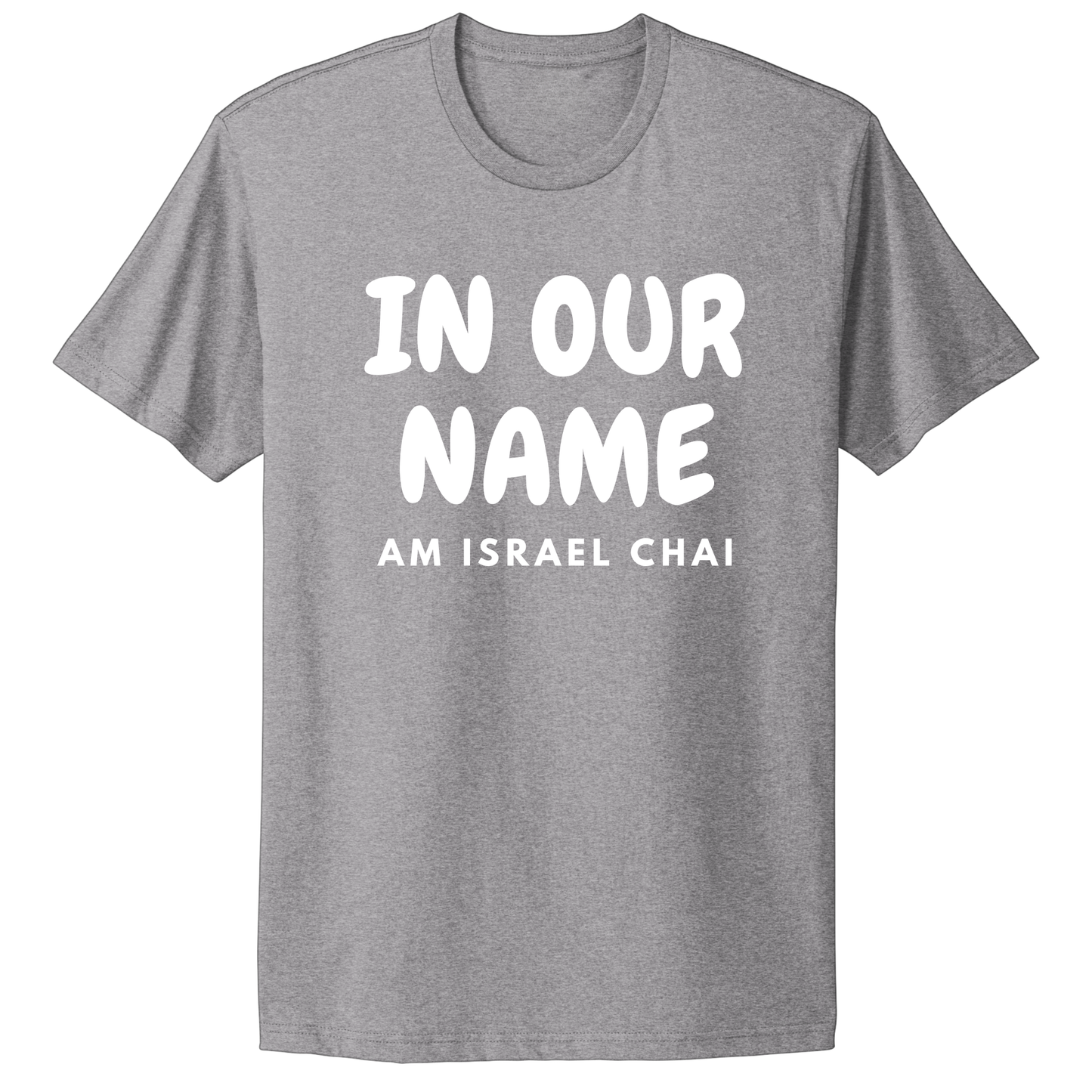 In Our Name Am Israel Chai T-shirt